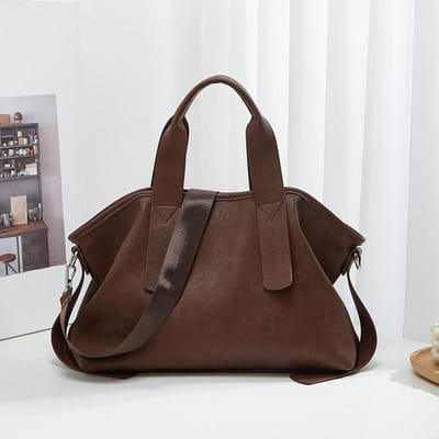 Sac Portable de grande capacité pour femmes, Version coréenne de couleur unie, sac à bandoulière Simple à bandoulière simple, fourre-tout de loisirs de banlieue, marée One Size