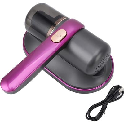 Aspirateur de Lit Violet Portatif Sans Fil Haute Efficacité 2 Vitesses Puissance d'Aspiration Aspirateur Matelas black