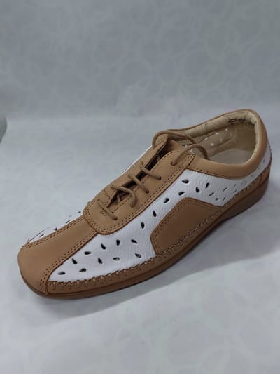 ROHDE 1016 / veterschoenen / wit - bruin / maat 41