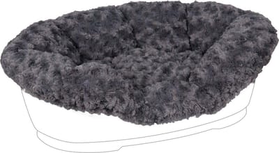 Hondenkussen Tuck Cuddly Grijs M – 70x47x22 cm – elastische pluche hoes – perfect voor Tuck hondenmand – Flamingo