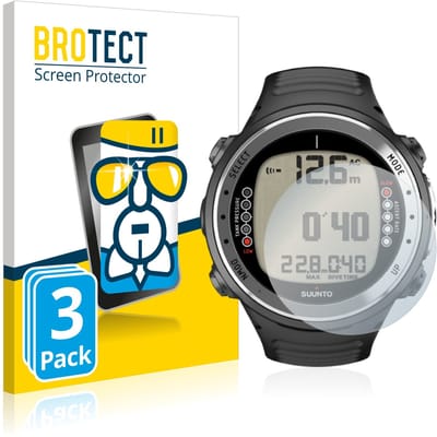 Screenprotector 3 Stuks voor Suunto D4I Beschermglas transparant