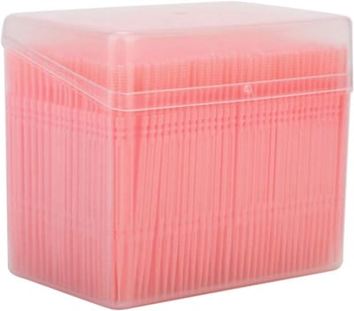 Allecta - Tandenstoker met dubbele kop - Mondverzorging - Kunststof - Tandenreiniging - Dispenser - Hotels - Restaurants - Thuis