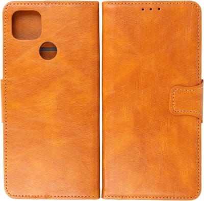 Bestcases Portemonnee Telefoonhoesje - Pasjeshouder Hoesje voor Motorola Moto G9 Power (2020) - Bruin