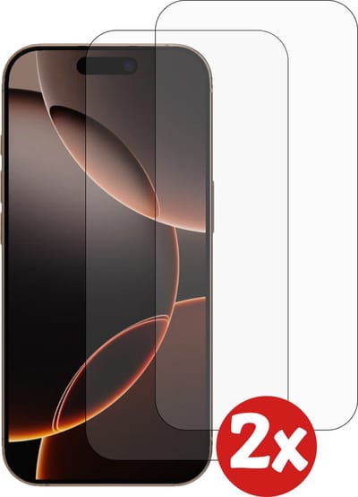 Smartphonica Screenprotector Geschikt voor iPhone 16 Pro Max - Beschermglas van Gehard Glas voor iPhone 16 Pro Max - Tempered Glass Screenprotector for iPhone 16 Pro Max - 0,3mm Dun - 2 Pack