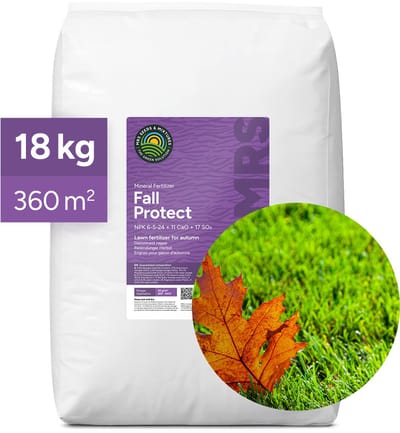 MRS Fall Protect - Gazonmest najaar - 18 kg voor 360 m² - Complete najaarsmeststof - Maakt je gazon winterklaar - Beschermt het gras - Verhoogt de weerstand