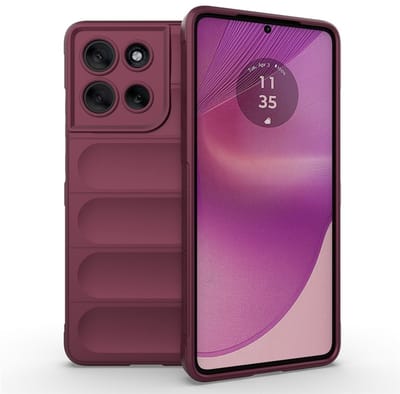 Coverup Hoesje - Geschikt voor Motorola Moto G86 Hoesje - Coverup Hands-On Rugged Back Cover - Bordeaux