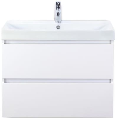 Maxx XL Badmeubelset 80 cm - Wit Hoogglans - Wastafel Just 1 Kraangat