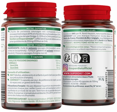 Superdiet Omega 3 45 Capsules