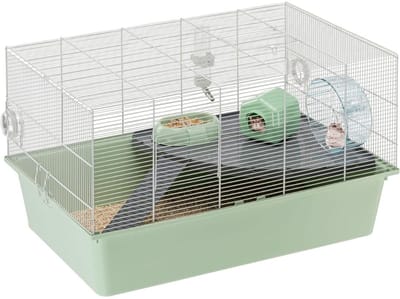 Zyrex® Hamsterkooi - Knaagdierkooi - Kooi - Inklapbare Deksel - Groen - 70cm x 46cm x 41cm