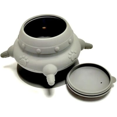 Distributeur d'allaitement en Silicone pour animaux de compagnie, mangeoire multifonctionnelle pour sucette pour animaux de compagnie, biberons pour chiots, récipient de stockage de nourriture pour chaton, chien, chat gris