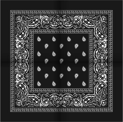 Jumada's Boerenzakdoek - Cowboy Zakdoek - Bandana - Dames - Heren - Zwart