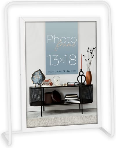 ZEP - Metalen fotolijst Alcamo wit voor foto 13x18 - RT457W