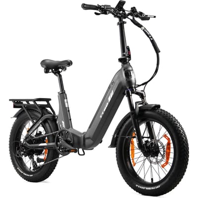 TTGO F7 Vouwbare Elektrische Fiets, 48V 15Ah Batterij, Hydraulische Schijfremmen grijs