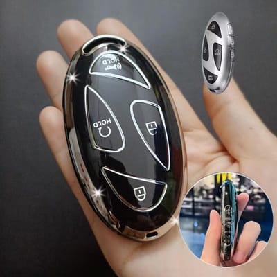 Mode TPU 7 Knoppen Auto Sleutelhoes Cover Shell Voor Hyundai Ioniq 6 Nieuwe Grand Prix Gn7 Kona Beschermer Sleutelhanger Accessoires black