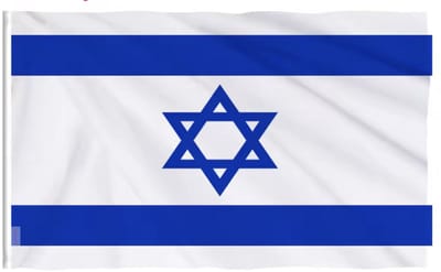 Israëlische vlag - Vlag van Israel - Davidster - 150/90CM - Polyester - Flag - Landen - CHPN
