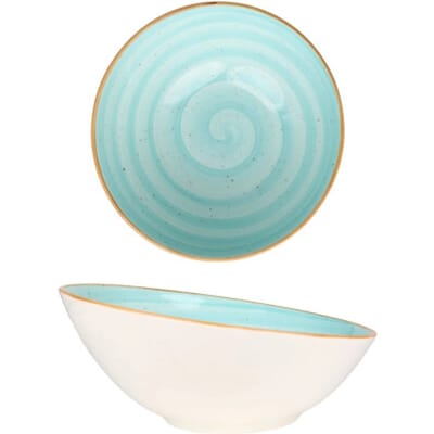 Bonna Kommetje - Aqua - Porselein - 22 cm (850cc) - set van 6