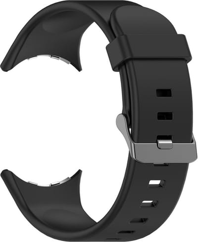 Siliconen bandje - geschikt voor Google Pixel Watch 4 (41mm) / Pixel Watch 3 (41mm) / Pixel Watch 2 / Pixel Watch - zwart