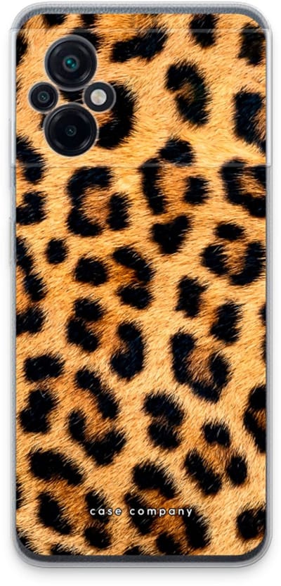 Case Company® - Hoesje geschikt voor Xiaomi Poco M5 hoesje - Luipaard - Soft Cover Telefoonhoesje - Bescherming aan alle Kanten en Schermrand