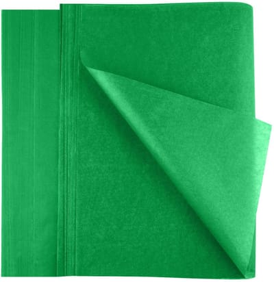 VT Goods - Groene kerst tissuepapier - 100 vellen - Ideaal voor geschenkverpakking - 35 x 50 cm - Perfect voor DIY ambachten - Voor een feestelijke ...