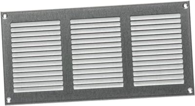 Ventilatierooster 300x150mm met Insectenhor - Metalen Roosters voor Toevoer en Afvoer - Gegalvaniseerd Staal