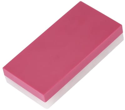 Dailygoods- Messenslijper Professionele Wetsteen - Dubbelzijdig - 3000/1000 Grit - Robijnse Oliesteen - Fijnkorrelig - Geschikt voor Messen/Scharen - Slijpsteen