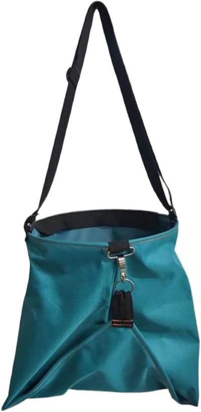 Oogstschort - Tuinschort met zakken - Verzamelen van oogst - Verstelbaar en waterdicht - 40x38x28 cm - Groen
