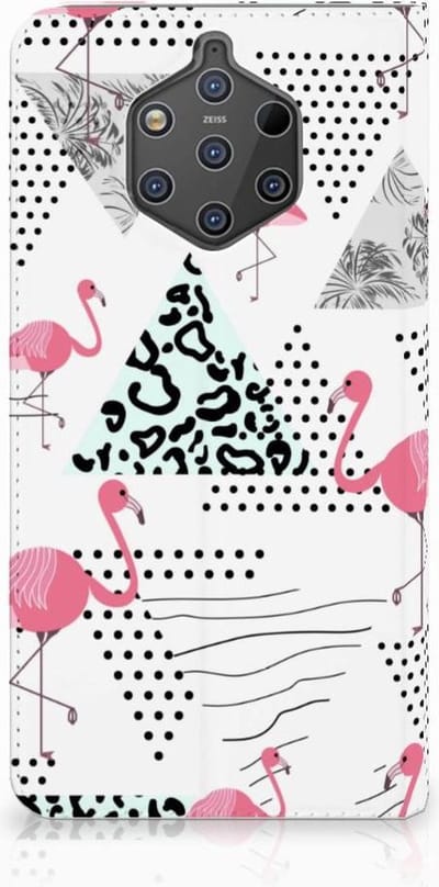 Nokia 9 PureView Hoesje maken Flamingo Triangle