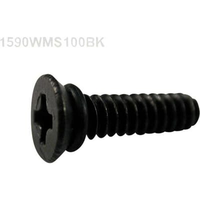 Hammond Electronics 1590WMS100BK Reserveschroef RVS Zwart 100 stuk(s)