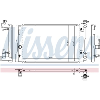 Radiator, motorkoeling NISSENS 606788