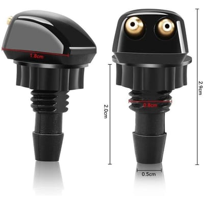 1pcs Universel Gicleur de Lave-Glace Avant Gicleur Arroseur Sortie Bec d'Eau 1Pcs black
