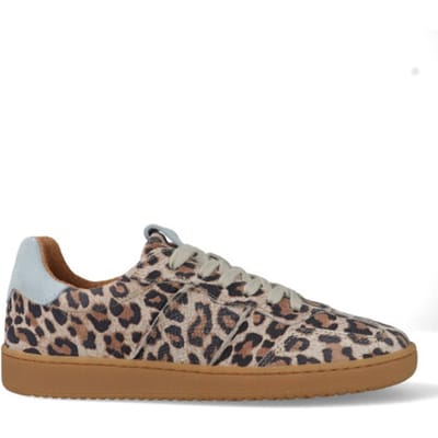 DWRS Label Poona leopard b11456-54-8368 beige / lichtblauw