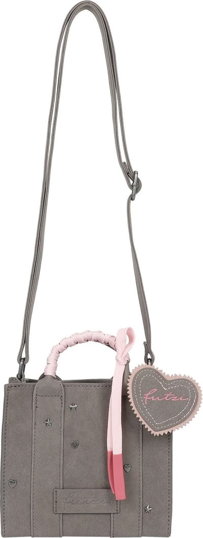 Fritzi aus Preußen Schoudertas Handtas Square Mini Limited Wiesn Crossbody Bag Jack Pepper Donkergrijs