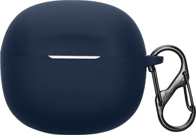 kwmobile cover voor oordopjes case - geschikt voor Skullcandy Rail In-Ear Wireless - Trendy beschermhoes draadloze oordopjes in donkerblauw