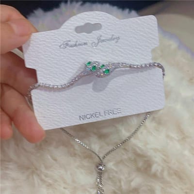 Elegante Zwarte Kristallen Ogen Slang Zirconia Armband Dames Modieus Gepersonaliseerd Dagelijks Accessoire Feest Sieraden Verjaardagscadeaus