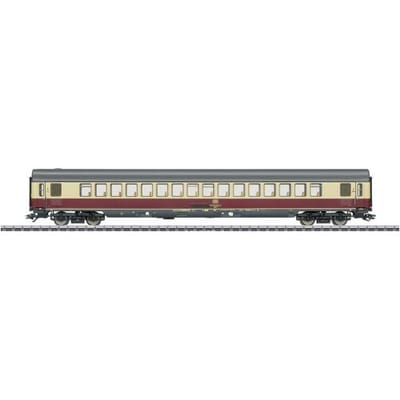 Märklin 43861 H0 sneltreinrijtuig purperrood/beige 1e klas van de DB Apmz 121 1e klas