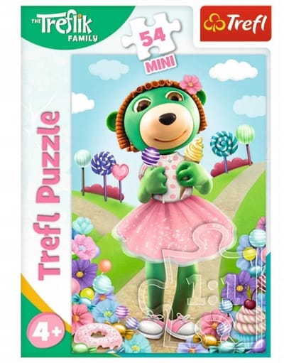 Trefl Minipuzzel Vrolijke wereld van Treflik 54 stukjes