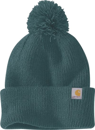 Carhartt Dames Knit -muts met pompon en omgeslagen rand 106003