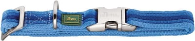 Verstelbare hondenhalsband van nylon met aluminium sluiting - Blauw, L