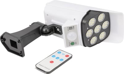 Hofftech Dummy camera wandlamp - LED - zonne-energie - bewegingssensor - 1200 mAh batterij - waterdicht