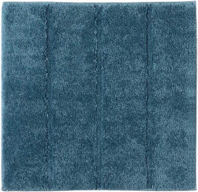 Casilin WC-mat Antislip Ray - 60x60cm - Toiletmat - Vierkante Badmat - Waterabsorberend - Wasbaar en Sneldrogend - Acryl - Blauw
