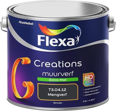 Flexa - Creations - Muurverf - Extra Mat - Mengkleuren Collectie - T3.04.12 - 2,5 Liter