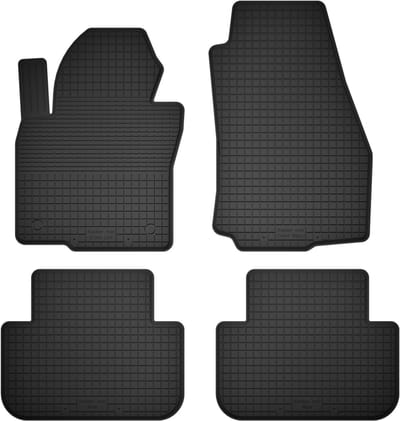 Wielganizator BasicProtect Serie - Rubber Autovloermatten - 4-delig - Antislip - Weerbestendig