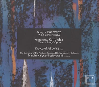 Graznya/Vioin Concerto No 3/Karlowicz