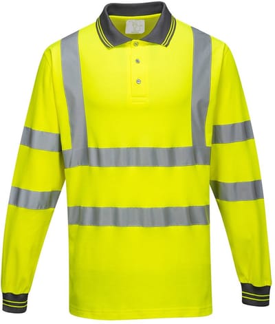 Portwest Comfort Polo lange mouw S271 - Geel - M