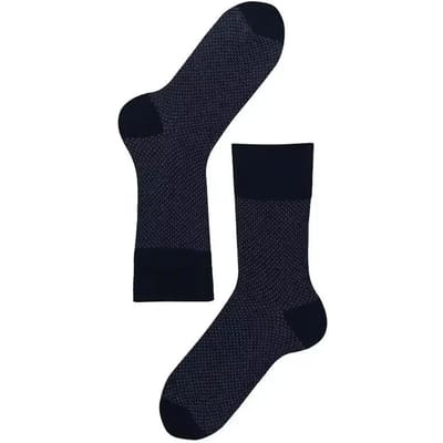 Lenz Longlife Think About Sokken Zwart/Blauw Gestipt Man 2Pack 42-44