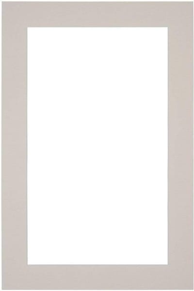 Passe-Partout Fotomaat 55x85 cm - Lijstmaat 62x93 cm - Grijs Graniet - Museumkarton - Fotolijst niet inbegrepen