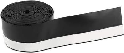 Zelfklevende Rubber Sealing Strip voor Deuren en Ramen - 5M x 45mm - Bescherming tegen Wind, Stof en Luchtlekken (Zwart)