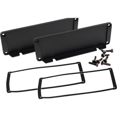 Hammond Electronics End plate Aluminium Zwart (l x b x h) 16 x 168.50 x 56.90 mm 1 stuk(s)
