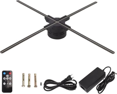 Holografische Fan Display - 3D Projector - Reclame Machine - Wifi Connectiviteit - 60cm Scherm - Zwart