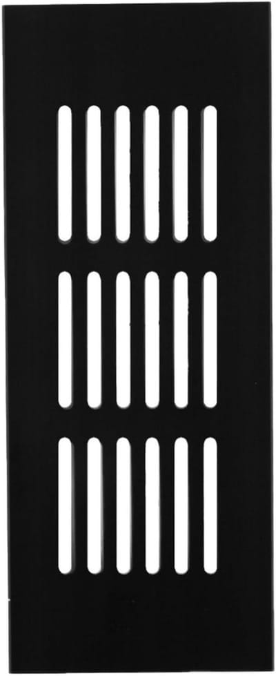 Ventilatiehoes - Ventilatierooster - Gesloten Ruimtes Ventileren - Corrosiebestendig Aluminium - 60 x 150 mm - Zwart